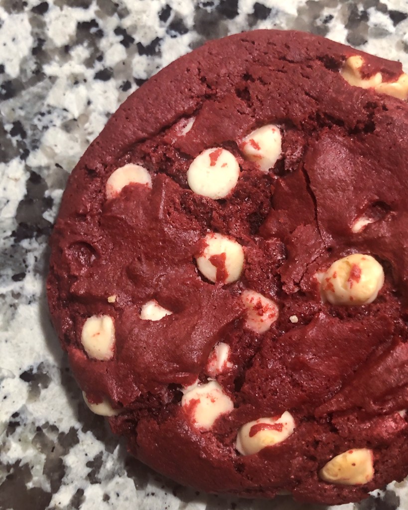 Red Velvet White Chocolate Chip Cookies